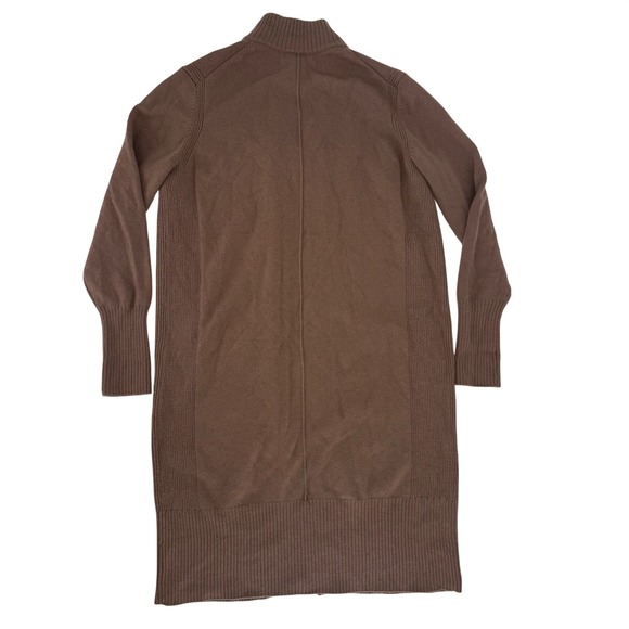 Athleta Alpine Spirit Wrap Cardigan Merino Cashmere Medium Toasted Brown - Picture 6 of 8